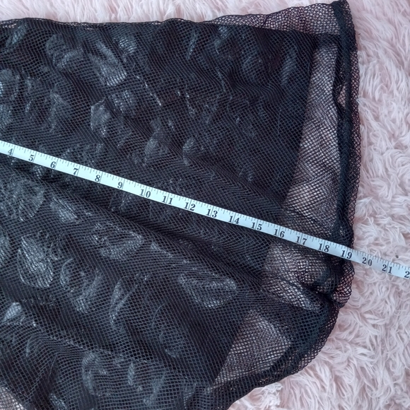 😵Fishnet overlay iron fist babydoll style "Skullz Club Mini Dress" ☠ Gothic nwt - Picture 16 of 16